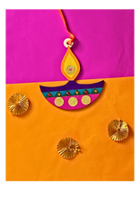 Load image into Gallery viewer, Wooden Diya Decoration
