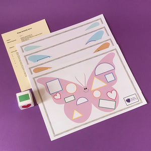 Shape Butterfly / Wriggly Caterpillar Game Sets - Combo